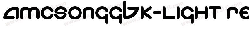 AMCSongGBK-Light Regular字体转换